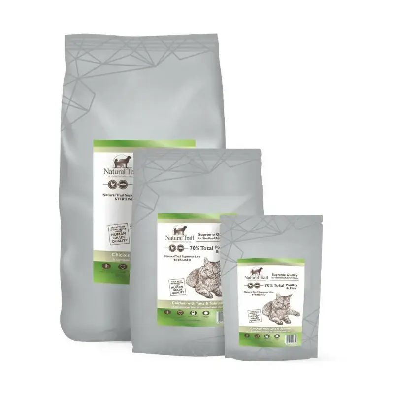 Szybka dostawa Natural Trail Cat Supreme Sterilised Poultry & Fish 70% - sucha karma dla kotów po zabiegu sterylizacji