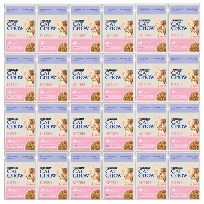 Purina Cat Chow Kitten mokra karma dla kociąt smak Jagnięcina z Cukinią 24 x 85g Kup online