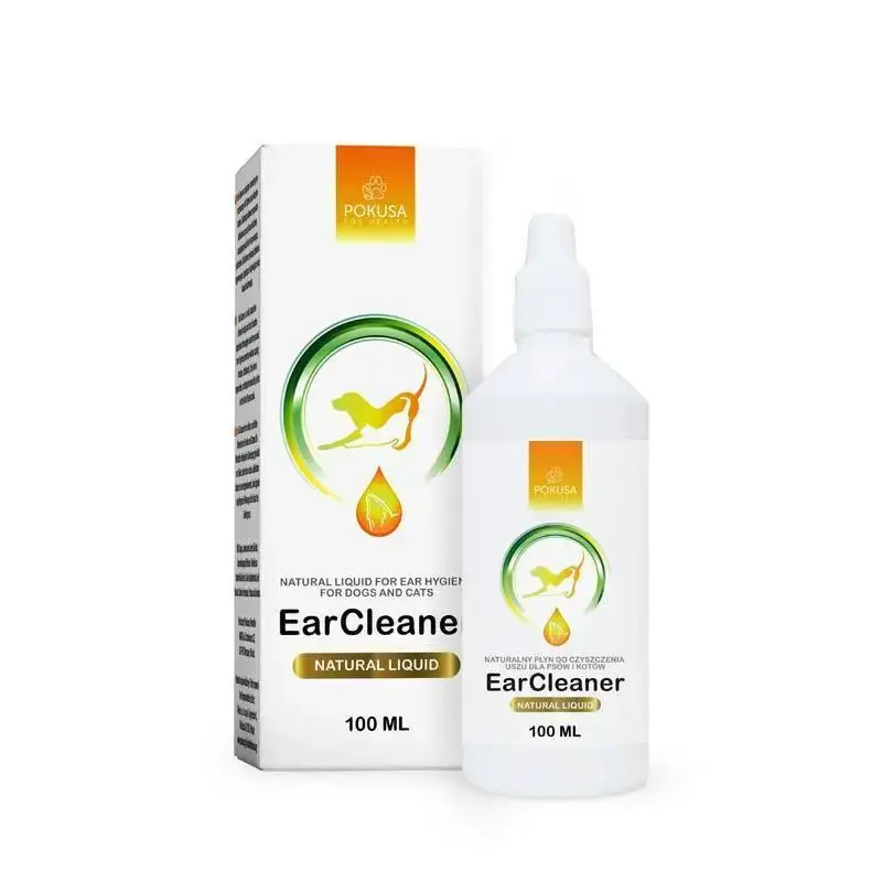 POKUSA GreenLine Ear Cleaner - płyn do czyszczenia uszu dla psów i kotów, 100ml Nie przegap