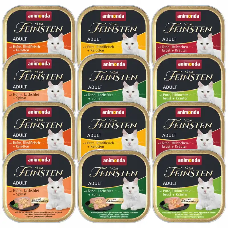 Taniej ANIMONDA Vom Feinsten mokra karma dla kota 12 x 100g Mix smaków