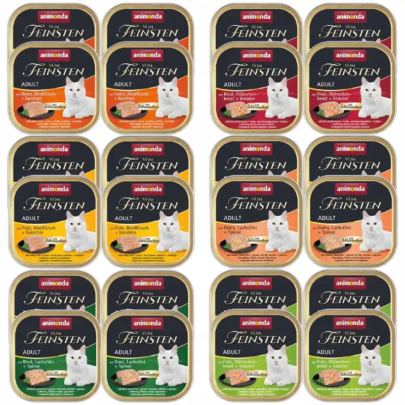 ANIMONDA Vom Feinsten mokra karma dla kota 24 x 100g Mix smaków Taniej
