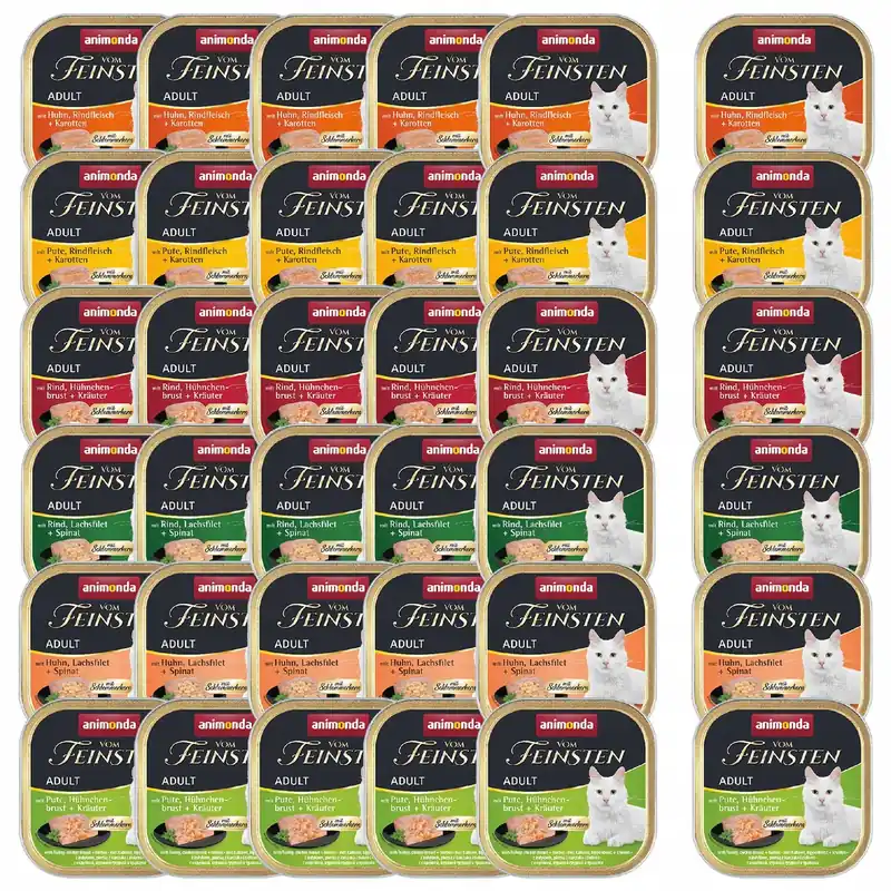 ANIMONDA Vom Feinsten mokra karma dla kota 36 x 100g Mix smaków Obniżka ceny