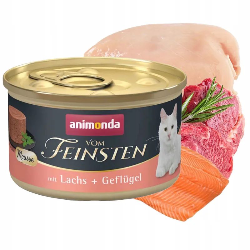 Animonda Vom Feinsten Mousse mokra karma dla kota 85g łosoś drób Zamów teraz