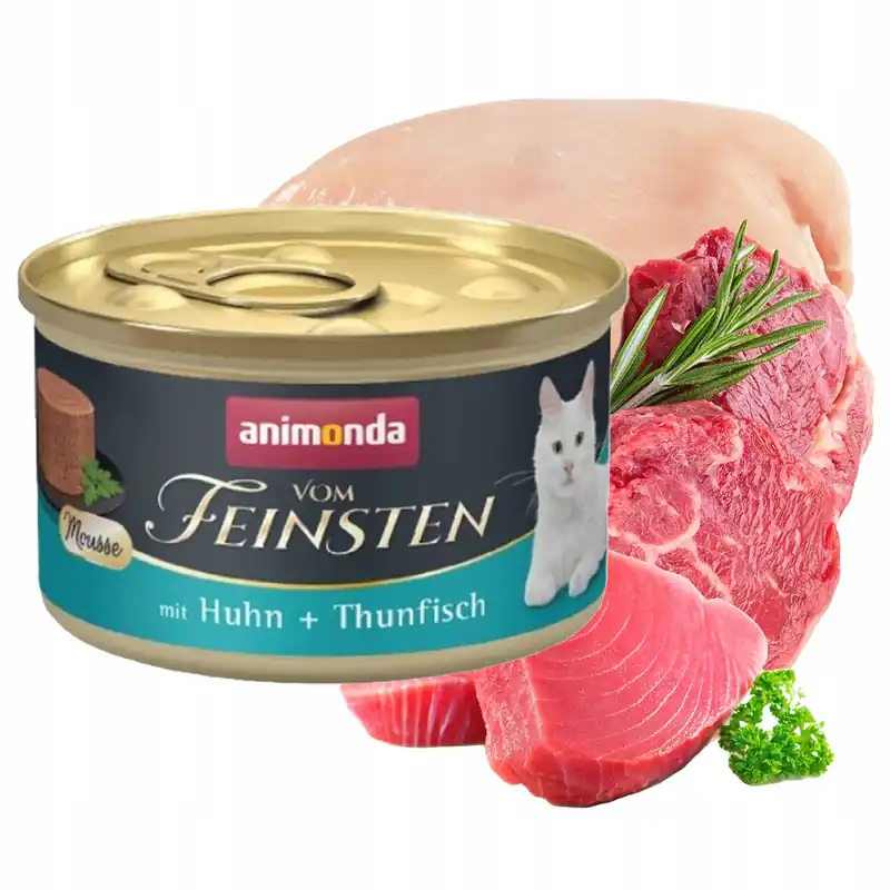 Hit cenowy Animonda Vom Feinsten Mousse mokra karma dla kota 85g kurczak tuńczyk