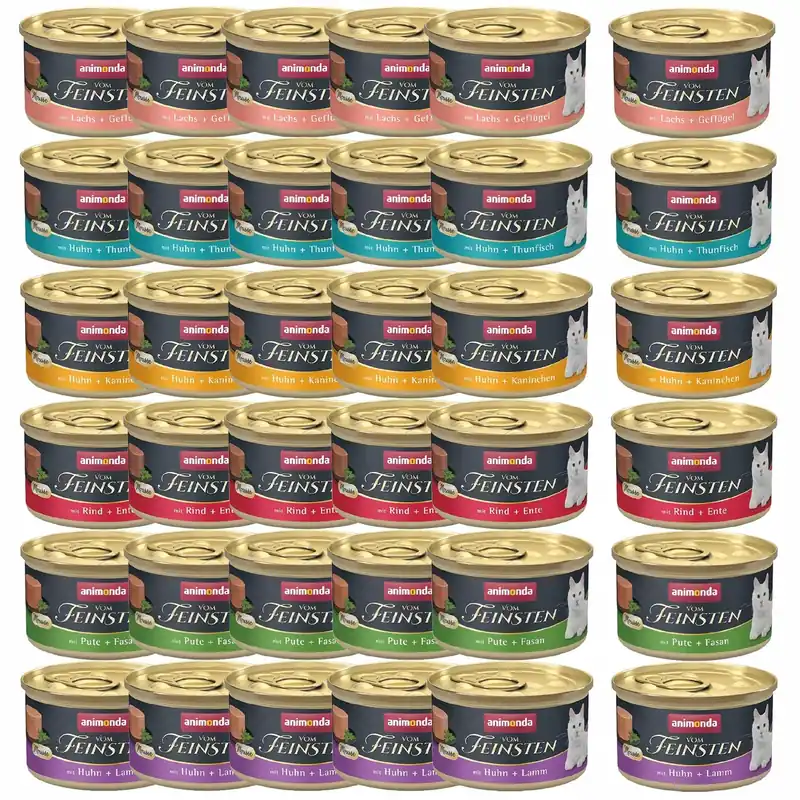 Wyjątkowa oferta Animonda Vom Feinsten Mousse mokra karma dla kota 36 x 85g mix