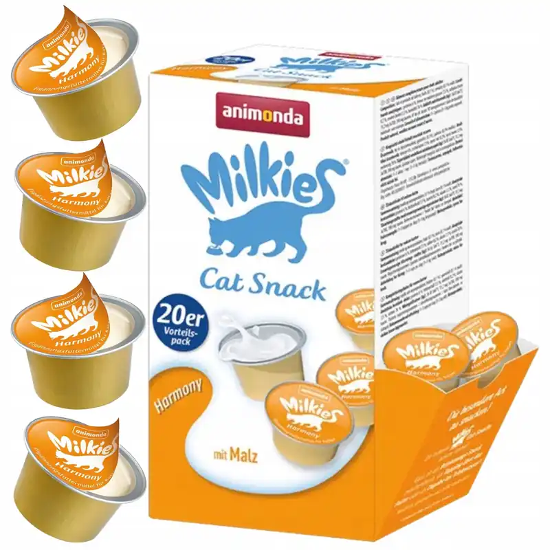 Ostatnia szansa Animonda przekąska dla kota Milkies Harmony 20 x 15g ze słodem