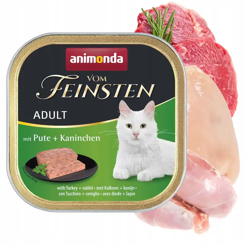 ANIMONDA Vom Feinsten Adult mokra karma dla kota 100g Indyk Królik Niska cena