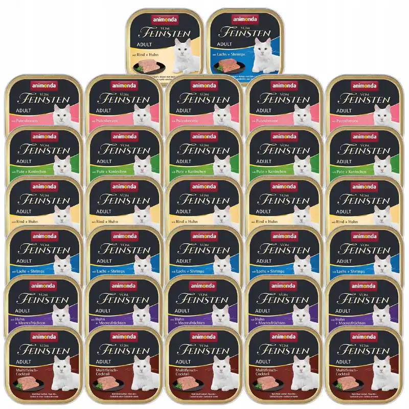 Promocja ANIMONDA Vom Feinsten Adult mokra karma dla kota 32 x 100g Mix Smaków