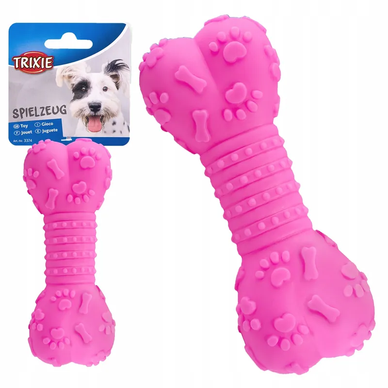 TRIXIE Zabawka dla psa Gryzak Winylowy Kość 15 cm 1 szt Bezpieczne zakupy