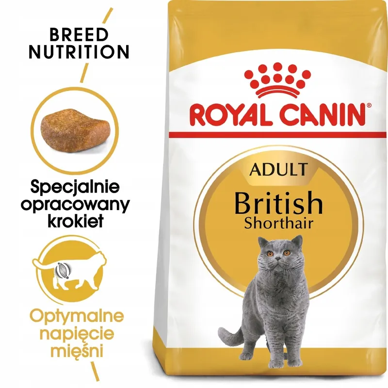 Sprawdź teraz ROYAL CANIN British Shorthair karma sucha dla kotów dorosłych 0,4kg