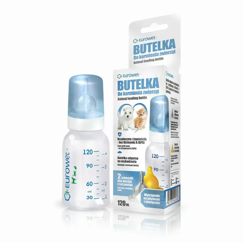 EUROWET - butelka do karmienia zwierząt, 120ml Nowy