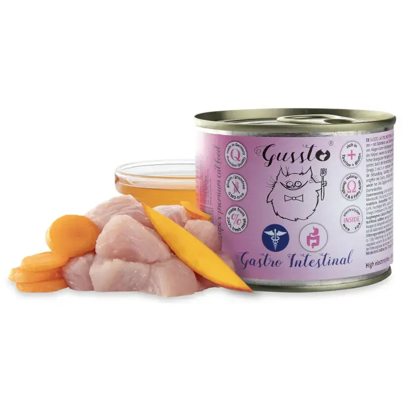 GUSSTO VET CAT GASTRO INTESTINAL - Mokra karma dla kota, dieta gastryczna, 200g Szybka dostawa