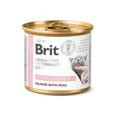 Zniżka BRIT Cat Veterinary Diet Hypoallergenic - mokra karma dla kota, 200g