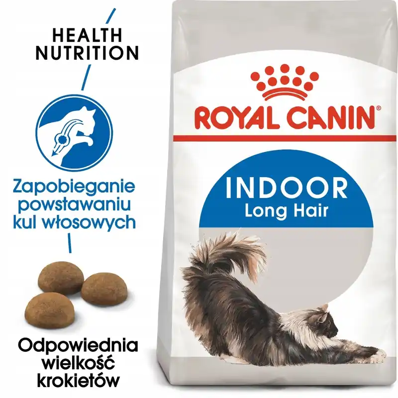 Obniżka ceny ROYAL CANIN Indoor Long Hair karma sucha dla kotów dorosłych 10 kg