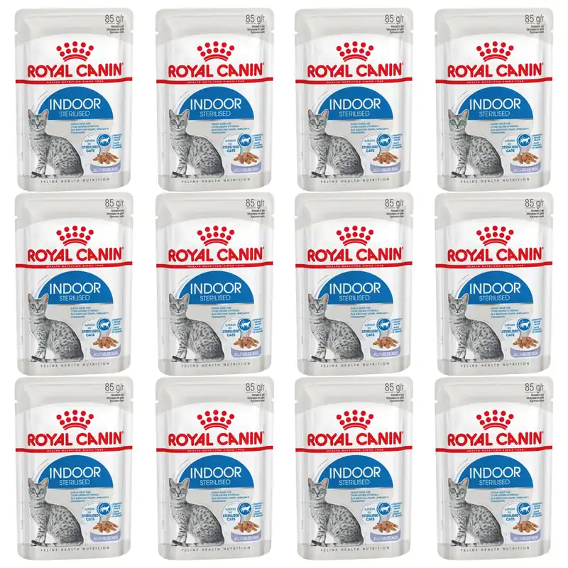 ROYAL CANIN Indoor Sterilised, karma mokra w galaretce 12 x 85 g Kup online