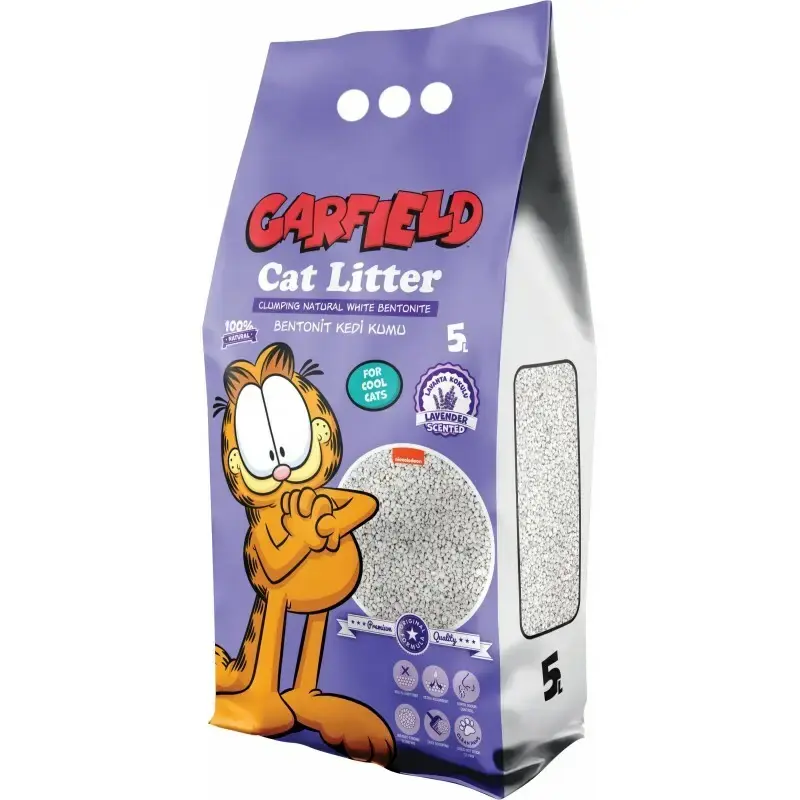 Garfield - Żwirek bentonitowy dla kota naturalny, lawendowy Oferta limitowana