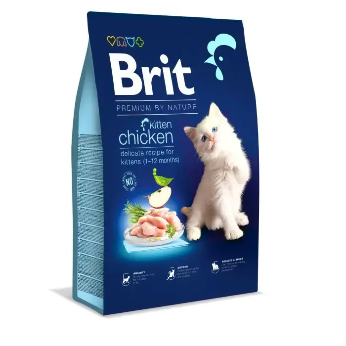 Łatwy zwrot Brit Premium Cat Kitten Chicken- karma sucha z kurczakiem dla kociąt