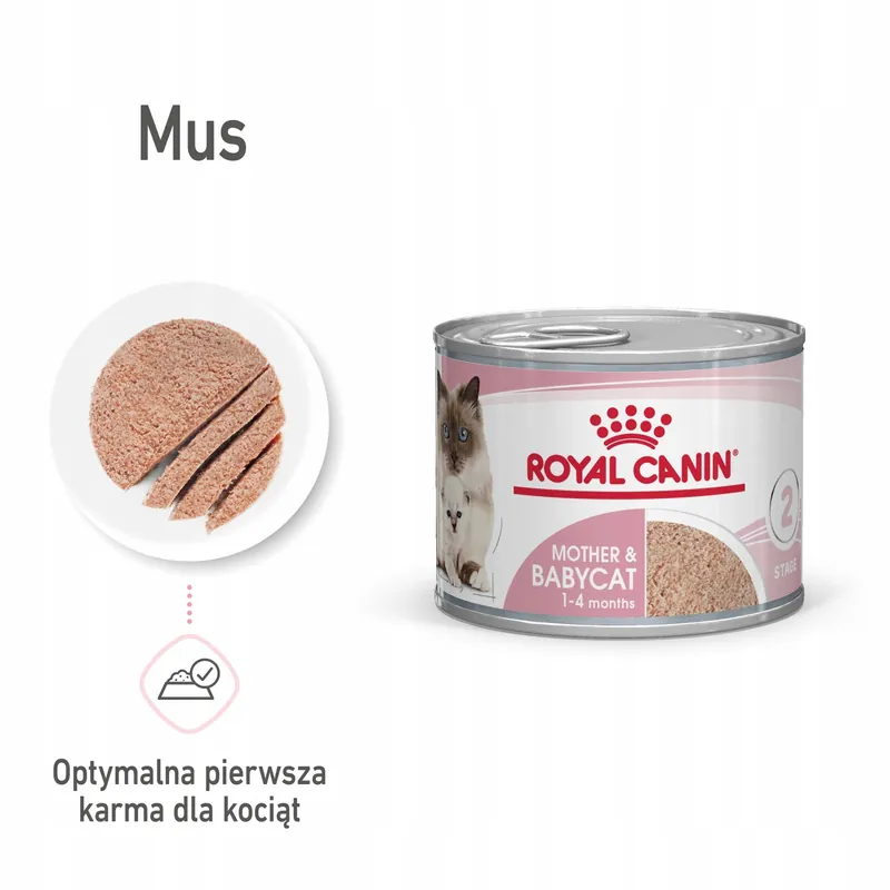 ROYAL CANIN Babycat Instinctive Mousse karma mokra dla kociąt 12 x 195 g Ograniczona ilość