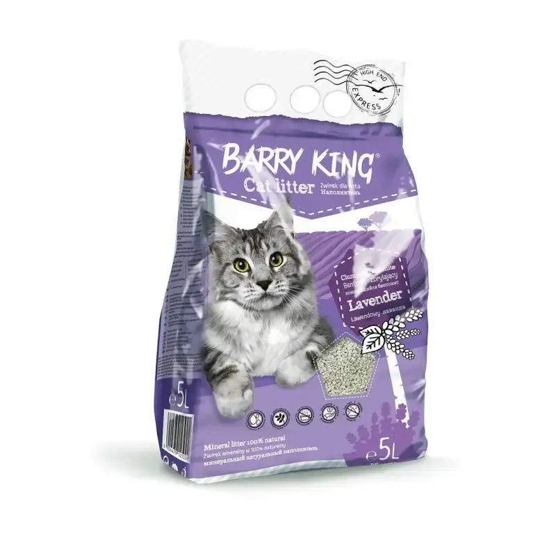 Zamów teraz BARRY KING - Żwirek bentonitowy dla kota naturalny, lawendowy