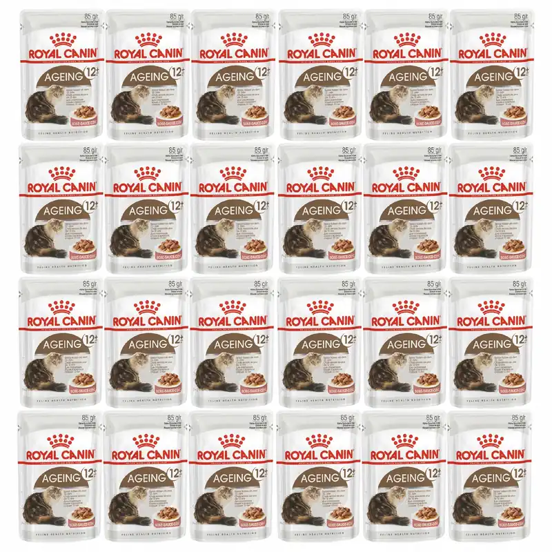 Zamów teraz ROYAL CANIN Ageing +12 Gravy karma mokra w sosie dla kota 24 x 85g