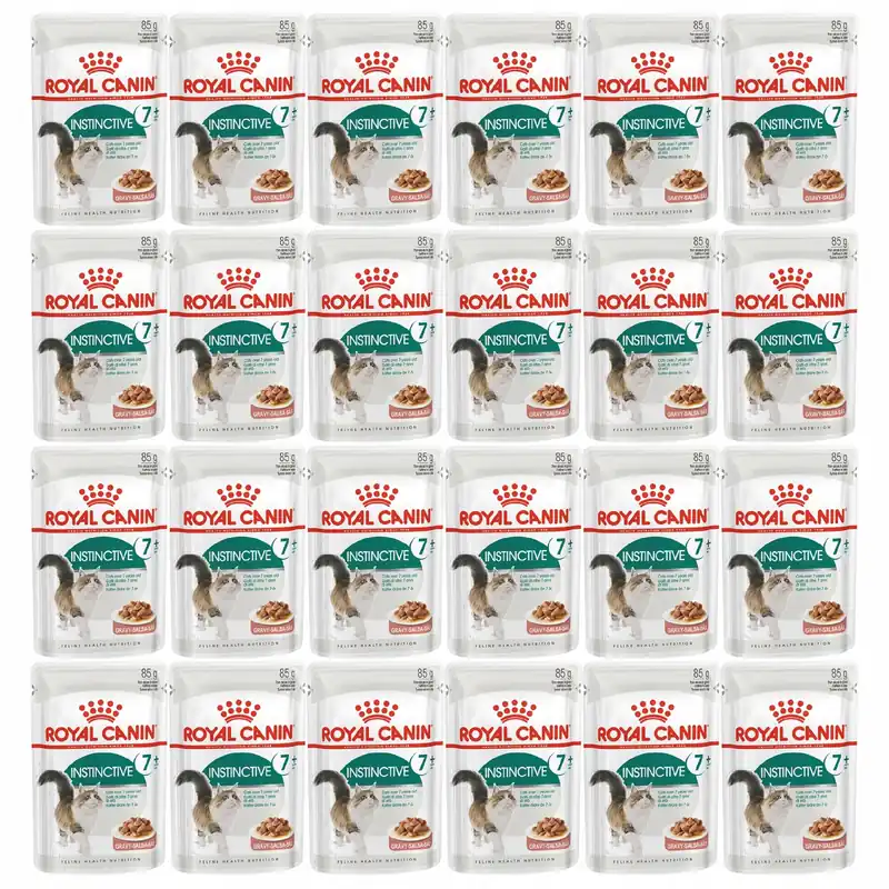 Popularny ROYAL CANIN Instinctive +7 Gravy karma mokra w sosie dla kota 24 x 85g