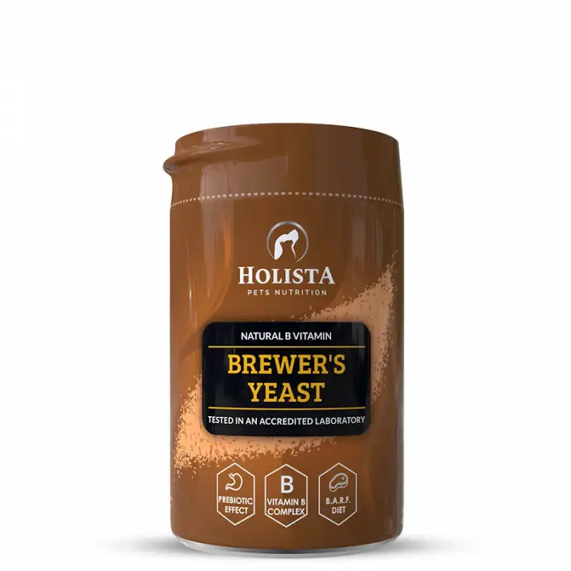 Łatwy zwrot HolistaPets Brewer‘s Yeast - drożdże piwowarskie, suplement diety dla psa