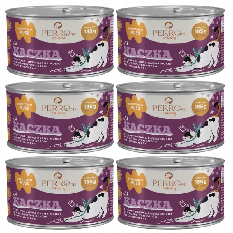 PERROland CATering Mus dla kota Perro karma mokra Kaczka 6 x 185g Zamów teraz