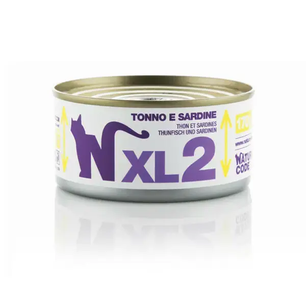 Niska cena NATURAL CODE XL2 puszka 170g tuńczyk i sardynki, mokra karma dla kota