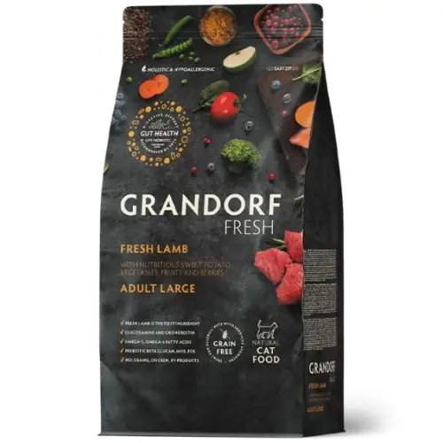 Hit cenowy Grandorf Fresh Large Cat Jagni臋cina (Du偶a rasa) 400g