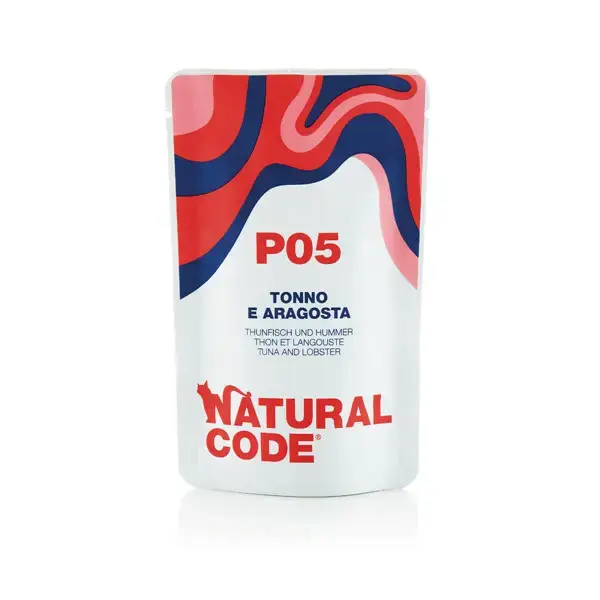 NATURAL CODE P05 saszetka 70g z tuńczykiem i homarem, mokra karma dla kota Popularny