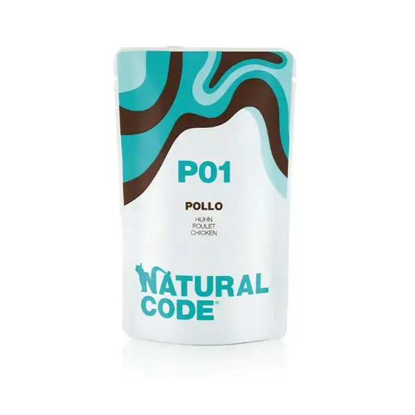 Tylko do końca tygodnia NATURAL CODE P01 saszetka 70g z kurczakiem, mokra karma dla kota