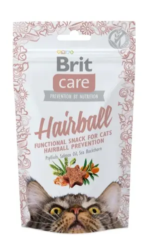 Darmowy zwrot Brit Care Cat Functional Snack Hairball 50g