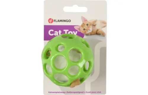 Tylko dziś FLAMINGO Kula z otworami z piszcz膮c膮 myszk膮, 15cm