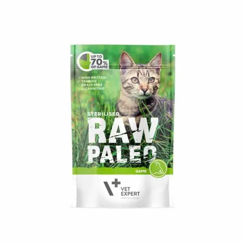 RAW PALEO STERILISED GAME 100g - mokra karma dla kot贸w sterylizowanych Zniżka