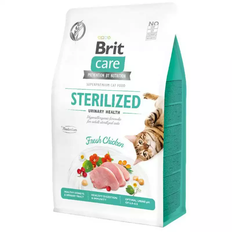 BRIT CARE CAT GRAIN-FREE STERILIZED URINARY HEALTH - hipoalergiczna karma dla kotów sterylizowanych z kurczakiem Dodaj do koszyka