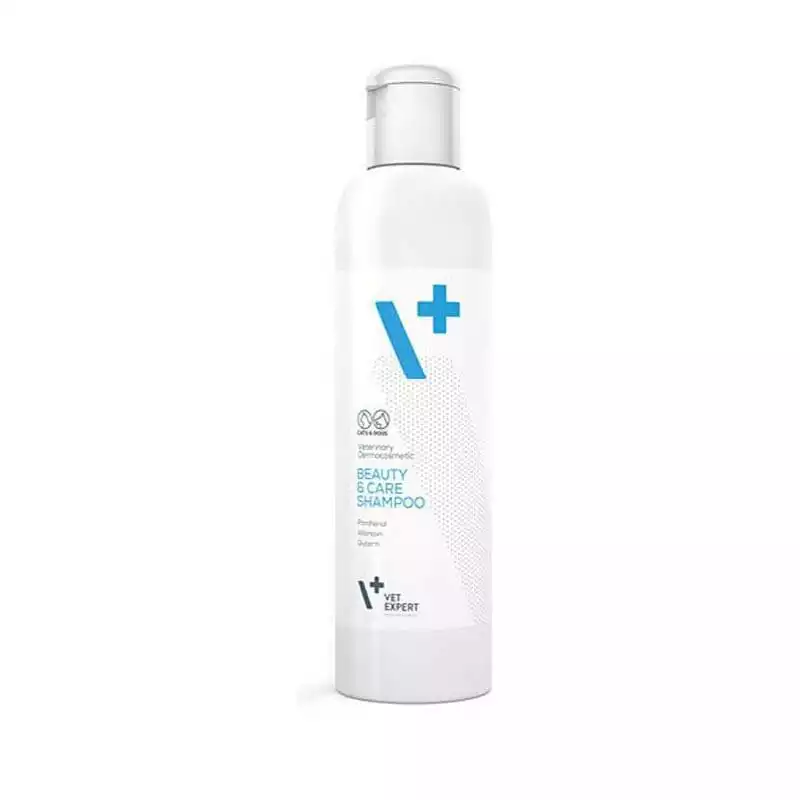 Nie przegap VETEXPERT Beauty & Care Shampoo - dermokosmetyczny szampon dla psów i kotów o skórze wrażliwej, 250ml