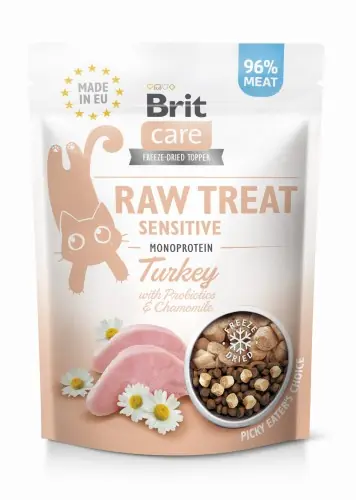 Szybka wysyłka Brit Raw Treat Cat Sensitive Indyk 40 g