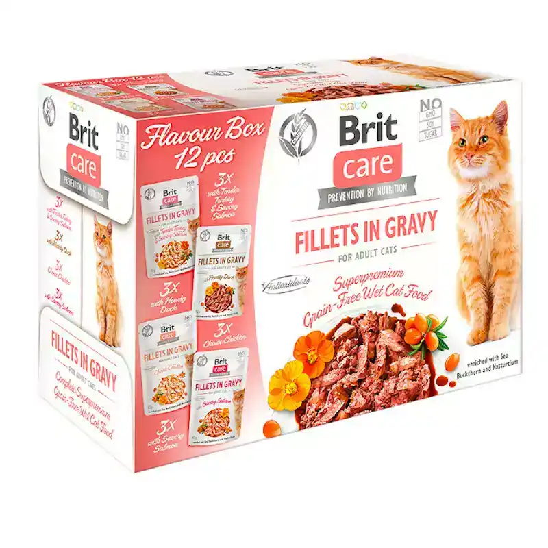 Kup teraz Brit Care Cat Pouch, FLAVOUR BOX - Pakiet 12 saszetek 85g