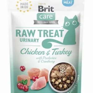 Brit Raw Treat Cat Urinary Kurczak i Indyk 40 g Do wyczerpania zapasów