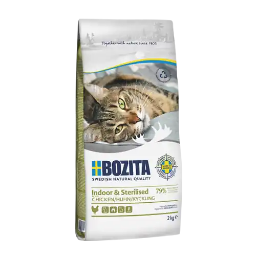 Bestseller BOZITA INDOOR & STERILISED Z KURCZAKIEM 2kg
