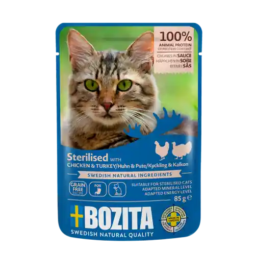 Bozita Indoor & Sterilised z Kurczakiem i Indykiem 85g Wyjątkowa oferta