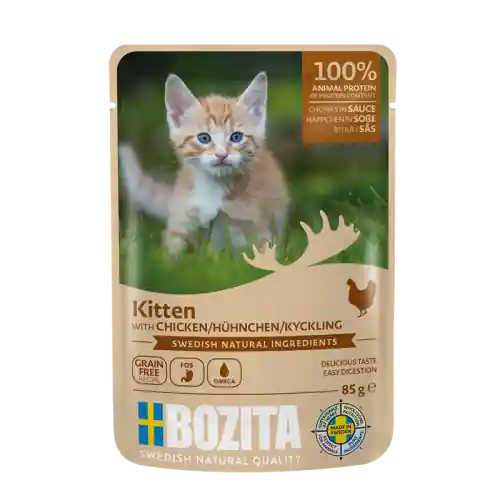 Bozita Kitten Kawa艂ki w sosie z kurczakiem 85g Ostatnia szansa