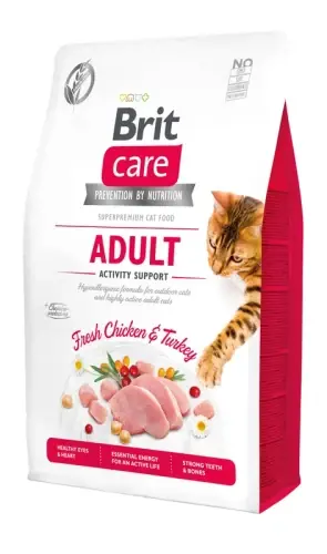 BRIT CARE CAT ADULT ACTIVITY SUPPORT FRESH CHICKEN & TURKEY 2kg Nowość