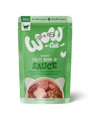 Tylko do końca tygodnia WOW CAT - filety kurczaka w sosie 85g