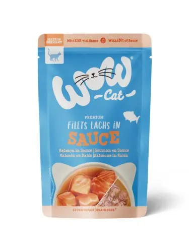 WOW CAT - filety 艂ososia w sosie 85g Ostatnie sztuki