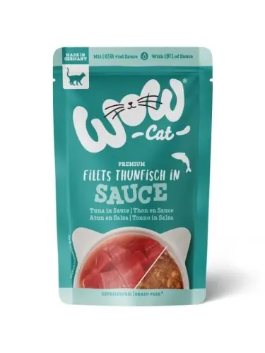Szybka wysyłka WOW CAT - kawa艂ki tu艅czyka w sosie 85g