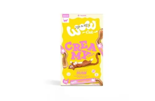 Najlepsza cena WOW CAT - kremowa przek膮ska z kurczakiem (5x15g)