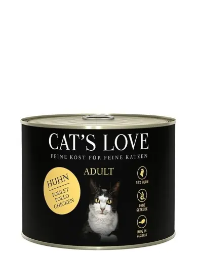 Nowość CAT‘S LOVE kurczak z olejem lnianym i pokrzyw膮 200g