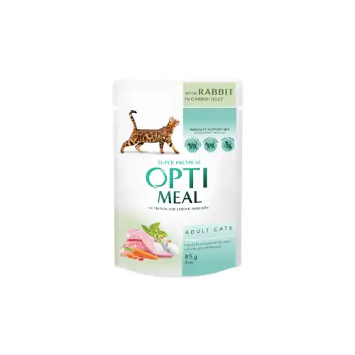 Optimeal kr贸lik w galaretce marchewkowej 85g Ostatnia szansa