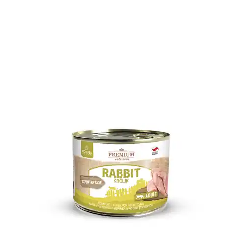 Bezpieczne zakupy Pokusa Karma mokra dla kot贸w Premium Selecion Rabbit/Kr贸lik 200g Adult